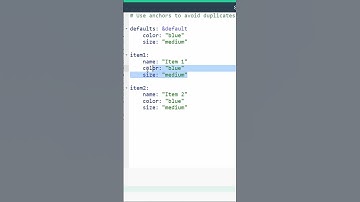 Understanding Anchors in YAML