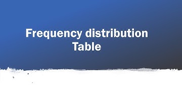 2- Frequency Distribution Table and Graphs Types Introduction