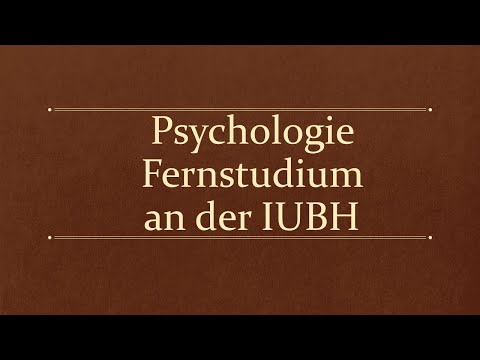 Psychologie Fernstudium an der IUBH