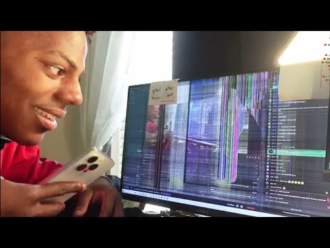 Ishowspeed Using Computer Ishowspeed tries to hits monitor to fix it - YouTube