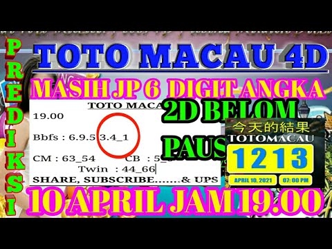 Prediksi Macau Hari Ini Toto Macau Hari Ini 10 April
