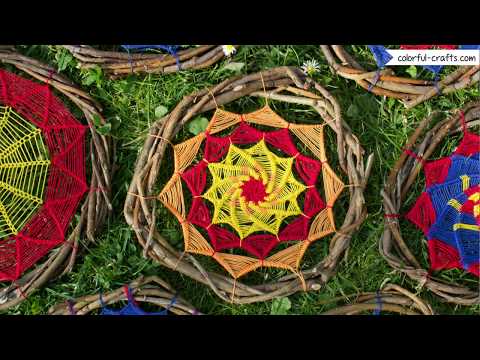 How to make CRESCENT MOON wall hanging Dream Catcher || Room Decor Ideas | DIY Macrame Wall Hanging