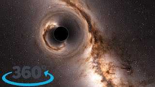 falling into a black hole - 360° simulation