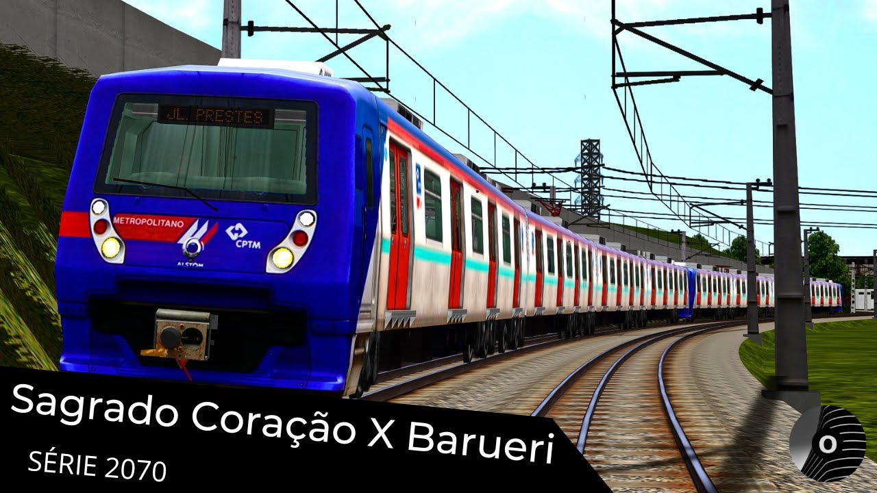 OpenBVE - SAGRADO CORAÇÃO x BARUERI com o TUE SÉRIE 2070 da CPTM! Linha 8 Diamante