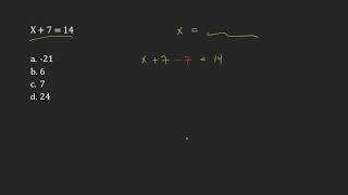 Appendix A: Question 37 - Basic Algebra: Solving Equations