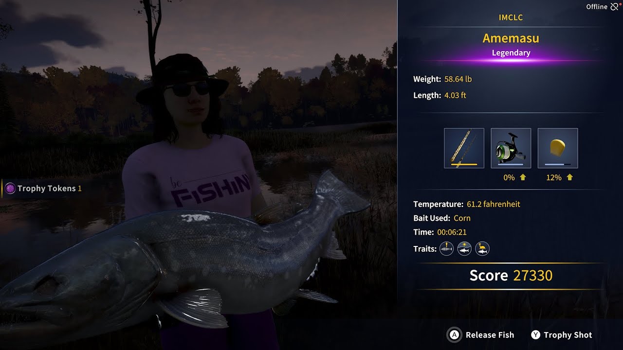 10/02/25 Japan Legendary Fish Amemasu Call of the Wild Angler COTW 