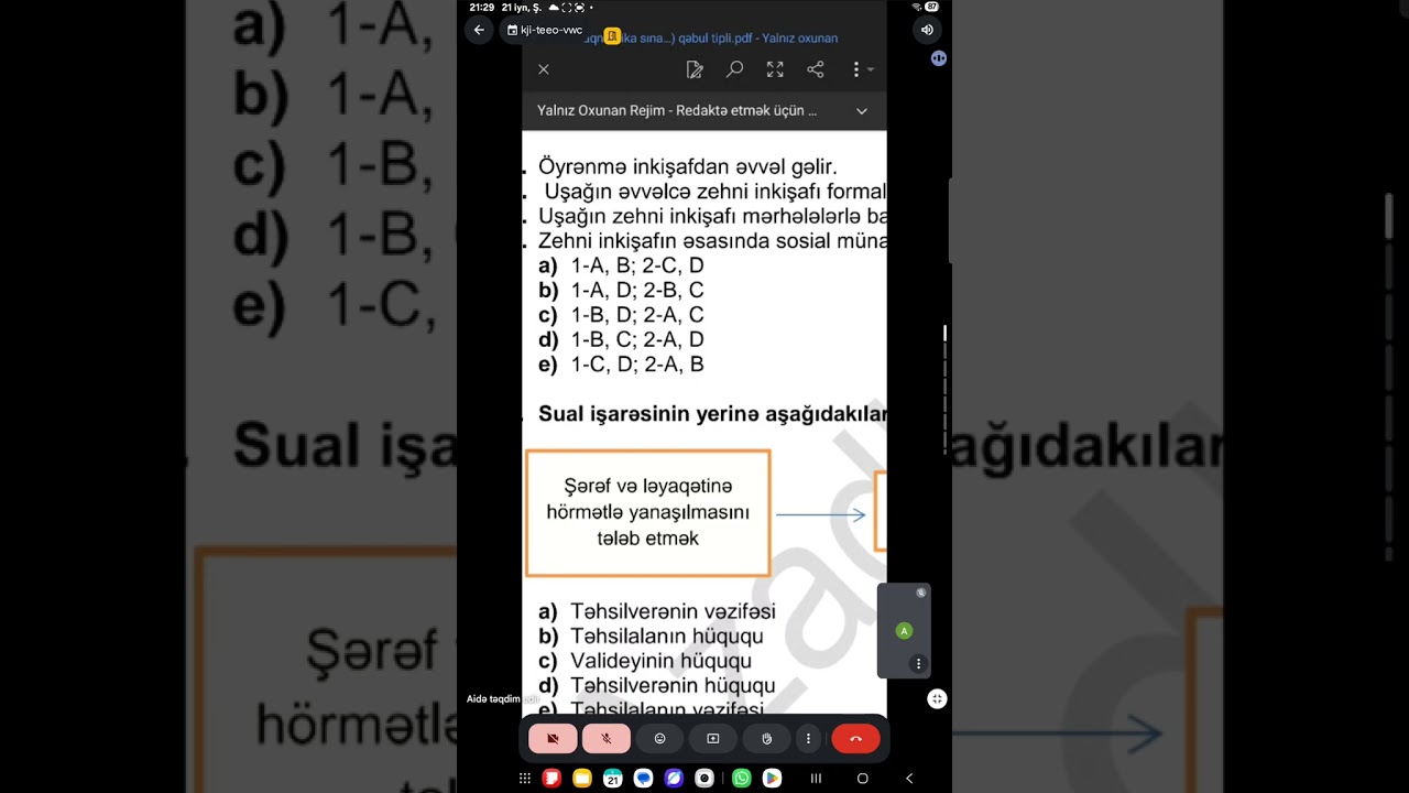 🟥BAĞÇA. TEST İŞLƏMƏ TAKTİKALARI.Etik davranış prinsipləri,inkişafetdirici mühit#sertifikasiya #bağça