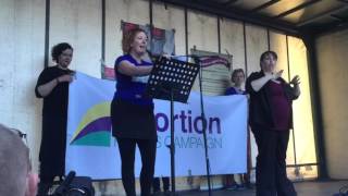 Emma Campbell of Alliance for Choice speaking at March4Choice 2015