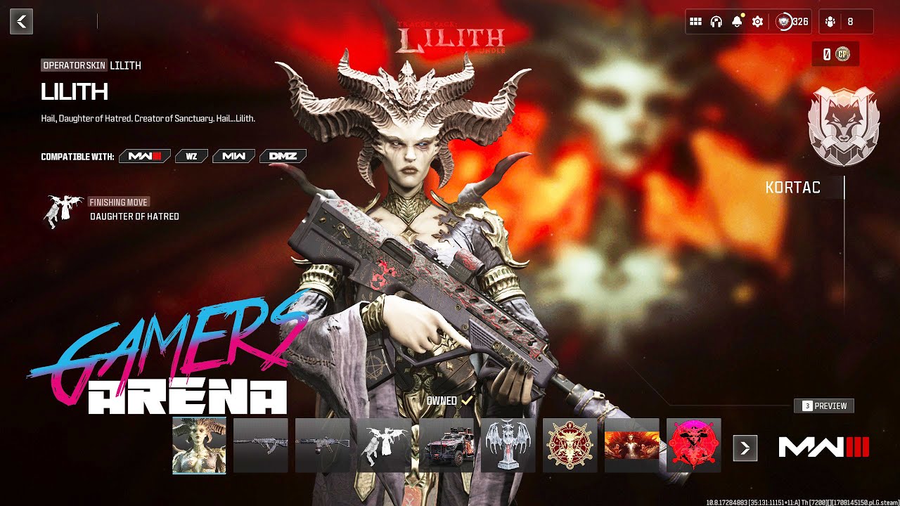 COD MW2 | MW3 Tracer Pack LILITH Lilith Operator Bundle Hard Unlocked PS XBOX PC - Ultra Rare