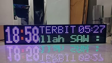 Dzikround FC3 Jam digital Jadwal Sholat Abadi Otomatis