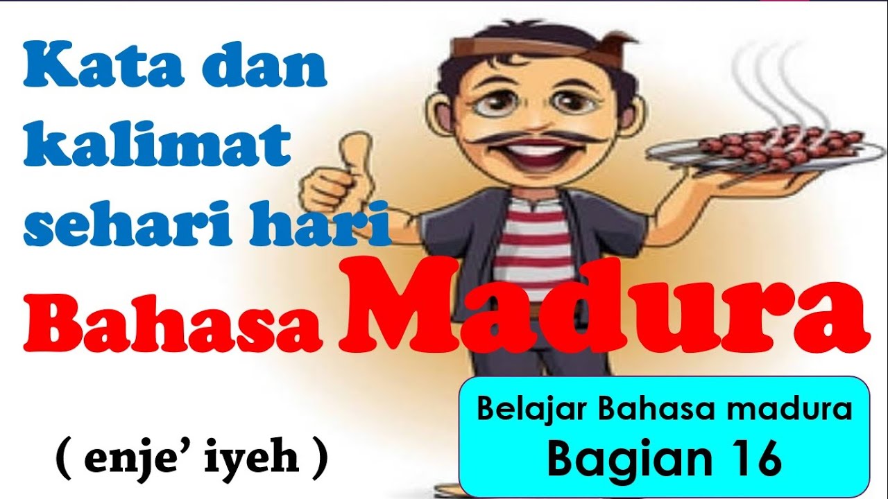 Bahasa madura dan artinya