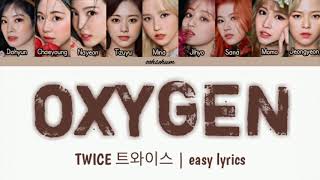 Download lagu TWICE - 'OXYGEN' easy lyrics