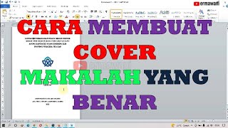 cara membuat cover makalah yang benar cara membuat cover makalah yang benar