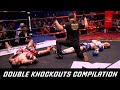 UNBELIEVABLE DOUBLE KNOCKOUTS COMPILATION ▶ When Fighters Knock Each Other Out HD