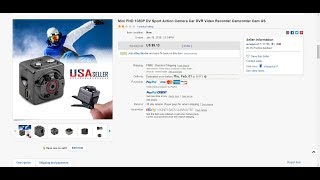 Full HD 1080 Mini DV Cam SQ8 Review with Test Video and Instructions