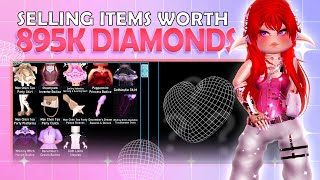 SELLING *895K* DIAMONDS WORTH OF ITEMS ? Royale High Trading 58