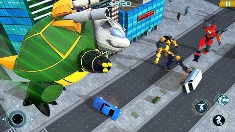 New Turtle Hero Car Transform Robot Shooting Part-1 | Rescue City Transform Robot Android GamePlay