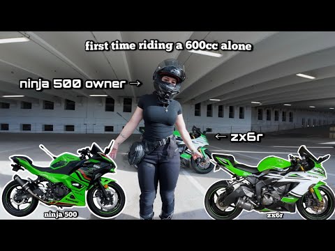 motovlog: ninja 500 owner rides a 600cc alone for the first time