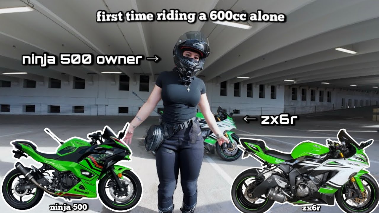 motovlog: ninja 500 owner rides a 600cc alone for the first time