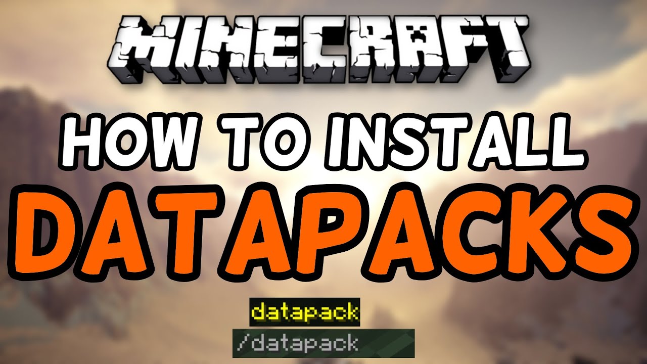 How To Install Data Packs for Minecraft 1.16! (2020) - YouTube