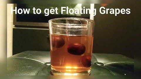 Floating grapes| Easy kids experiment at home| Density of water experiment for kids at home