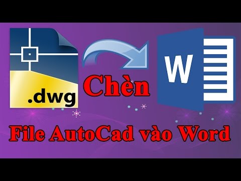 Video Cách chèn file AutoCad vào Word đẹp rõ nét - youtube