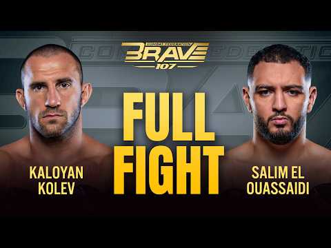 Kaloyan Kolev vs Salim El Ouassaidi | FULL FIGHT | BRAVE CF Bulgaria