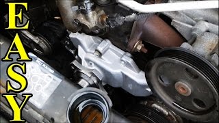 How to Change a Waterpump in a Jeep - YouTube