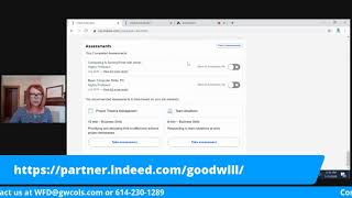 Goodwill Columbus Workforce Development: Using Skills Assessments on Indeed to Boost Your Resume!