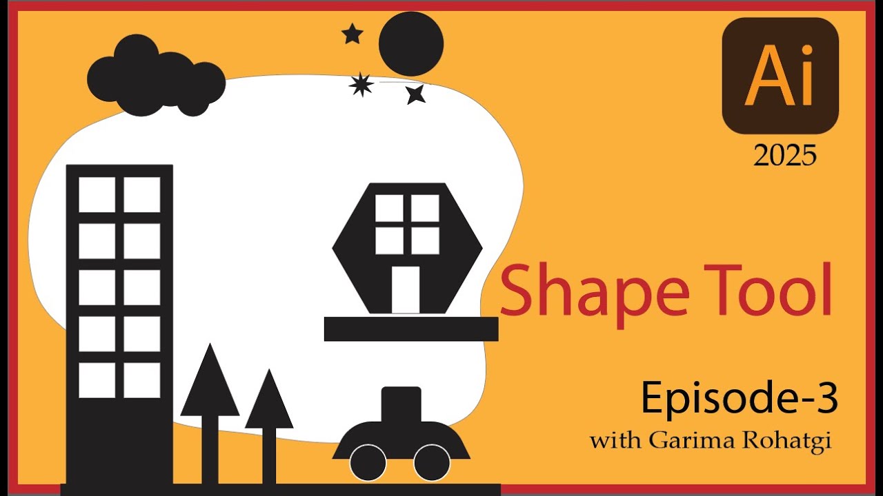 Adobe Illustrator Shape Tool Tutorial | Build a Fun Shape City Step-by-Step