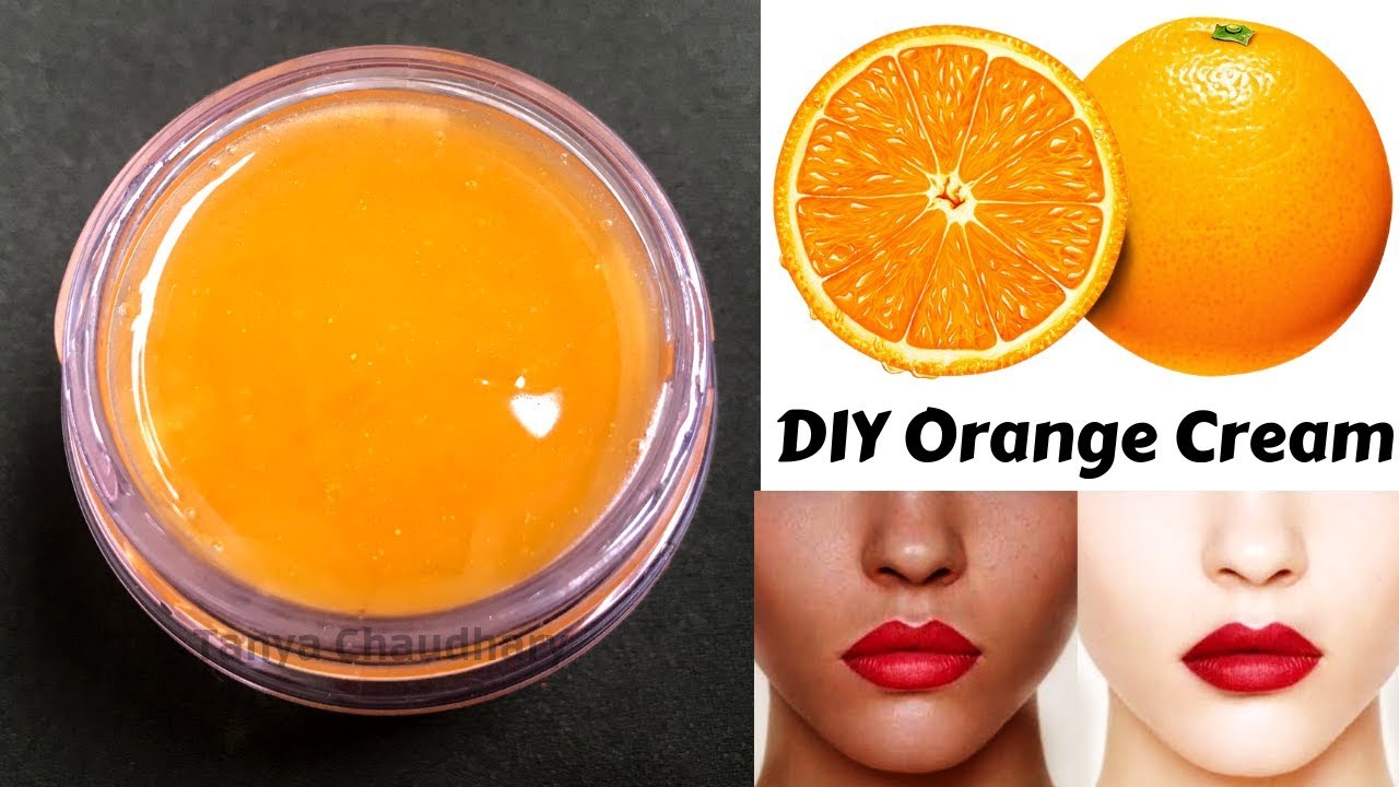 DIY Vitamin C / Orange Cream Skin Whitening & AntiAging Cream Lighten Dark Spots