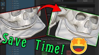 Fast Texture Baking in Substance Painter + Maya Script (HighLow Sorting)