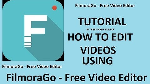 FilmoraGo - Free Video Editor |Tutorial in Hindi | How to use the app | Android App