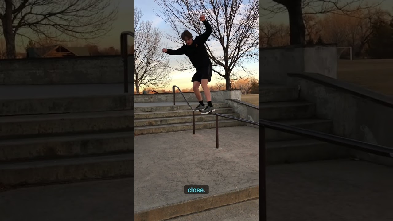 Trying to grind this entire rail! 