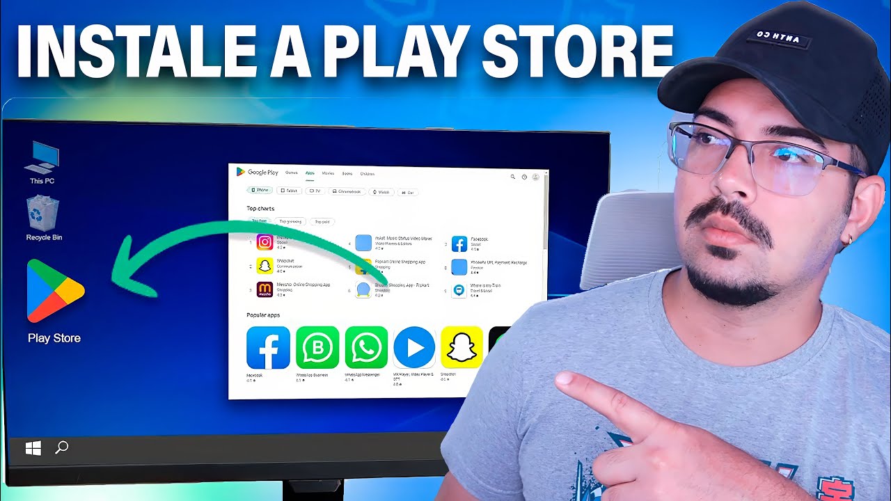 🤯 HOW TO INSTALL ANDROID ON WINDOWS 10 and WINDOWS 11 - Play Store on PC