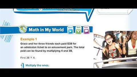Grade 5 Chapter 2 Lesson 9 Multiply by One Digit Numbers