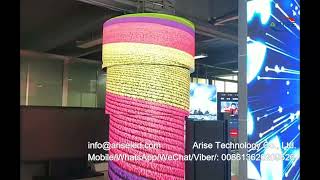 Flexible LED Display Module Panels Folding Foldable Circular Smd 2121 Soft Circle Video Wall Round L screenshot 2