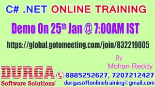 C#.NET Online Training by Mohan Reddy Demo on 25th Jan @7:00AM IST screenshot 3