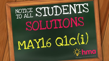 CSEC Additional Mathematics May 2016 Q1c(i)