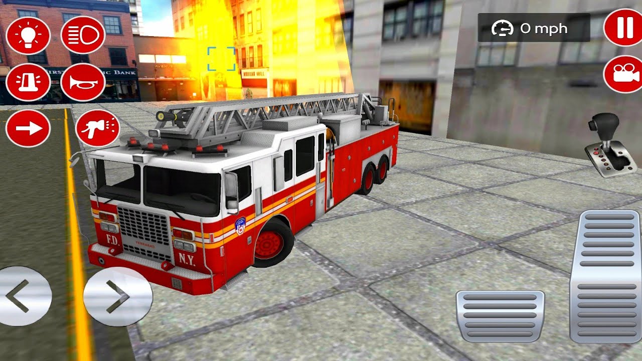 Real Fire Truck Driving Simulator : Fire Fighting # Car Fire Fighting ...