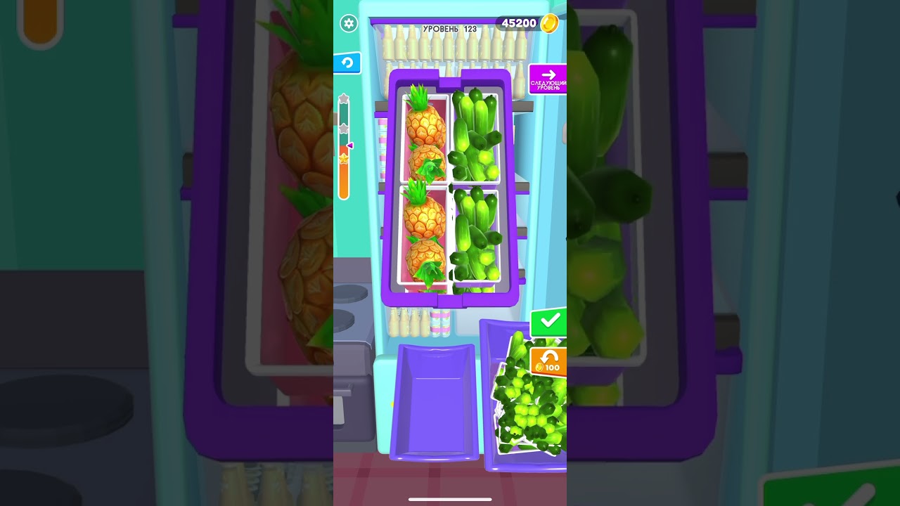 Fill Up Fridge - All Levels Walkthrough Gameplay Level 123 (IOS)  