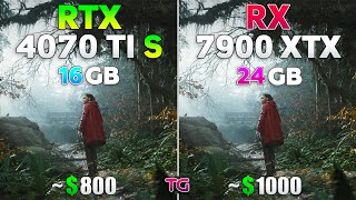 RTX 4070 Ti SUPER vs RX 7900 XTX - Test in 10 Games