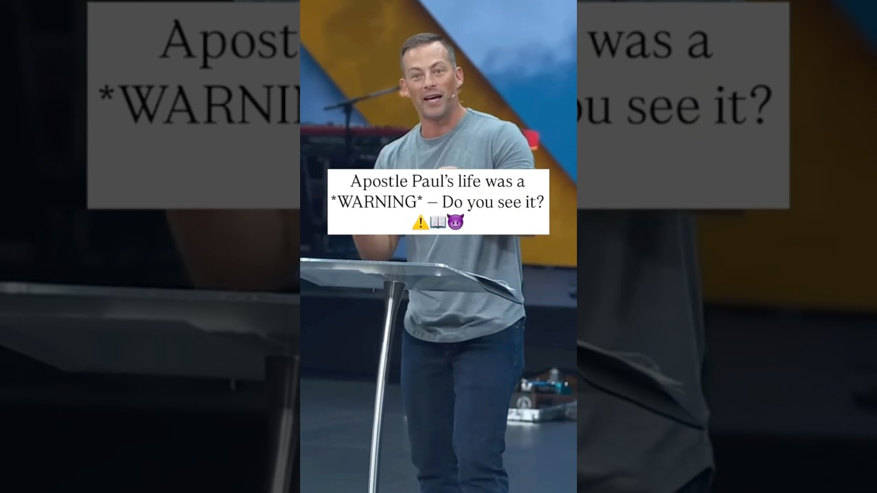 Жизнь апостола Павла была *ПРЕДУПРЕЖДЕНИЕМ* — Вы это видите?