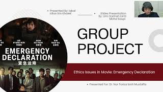 GROUP PROJECT EMERGENCY DECLARATION - MGMT 2302 BUSINESS ETHICS