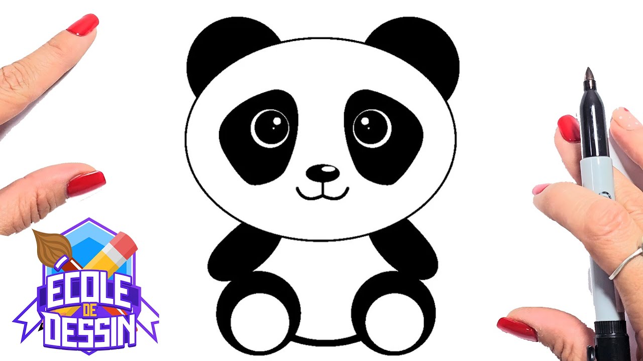 Comment dessiner un PANDA ? 🐼🎨 Dessin d'un PANDA étape par étape - YouTube