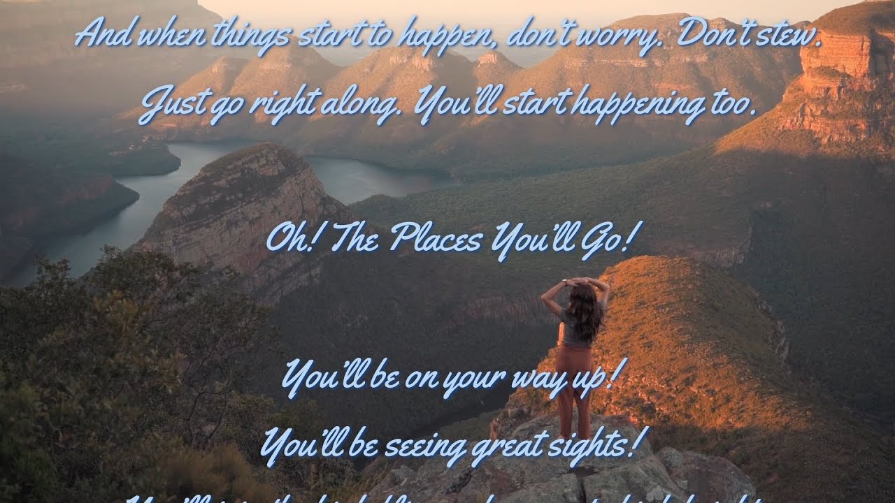 Nadine Reads... Oh! The Places You'll Go (excerpt) by Dr. Seuss (Top 50 Wedding Readings)