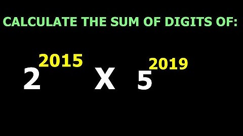 GRADE 11/12 - CALCULATING THE SUM OF DIGITS