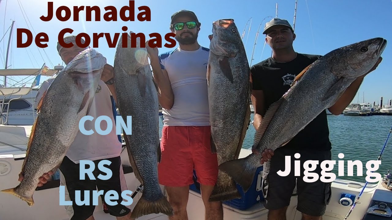 Jornada de Corvinas con RS Lures || Jigging en la Costa de Huelva.