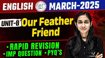 Std 10 English Unit 8 IMP Rapid Revision 🔥 | Board Exam 2025 IMP Revision | Dhruvi Maam