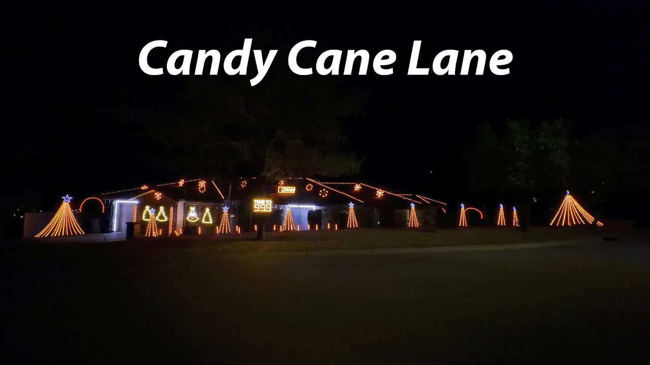 2025 Christmas Light Show - Candy Cane Lane